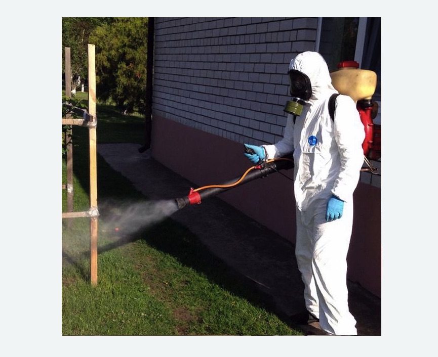 травля клещей на участке в Урюпинске